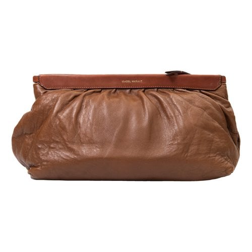 Pre-owned Isabel Marant Leather Clutch Bag In Brown