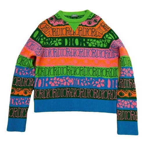 Pre-owned Dior Wool Knitwear & Sweatshirt In Multicolour