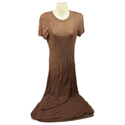 Pre-owned Staud Maxi Dress In Brown