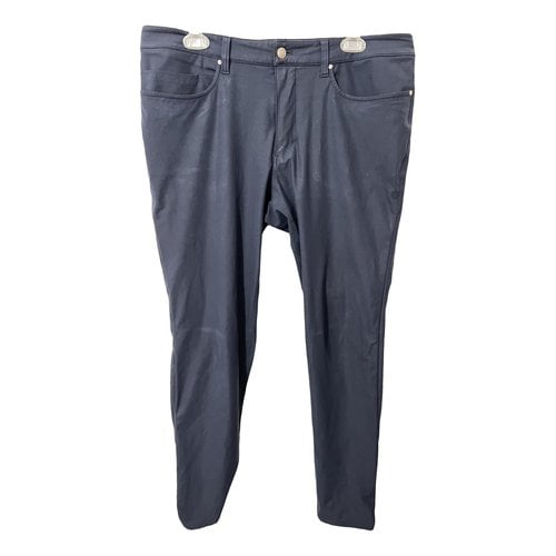 Pre-owned Lululemon Cashmere Trousers In Blue