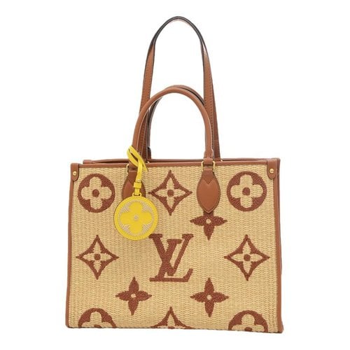 Pre-owned Louis Vuitton Leather Tote In Beige
