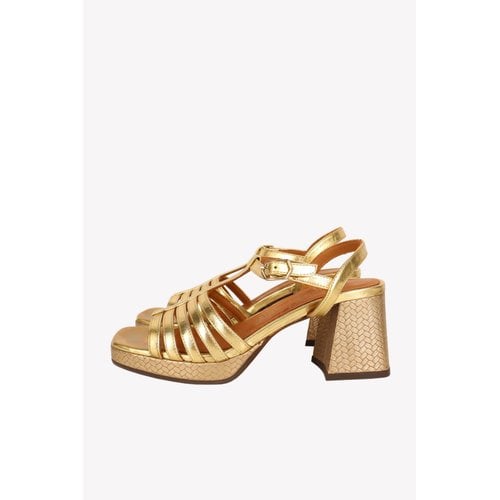 Pre-owned Chie Mihara Leather Sandal In Gold