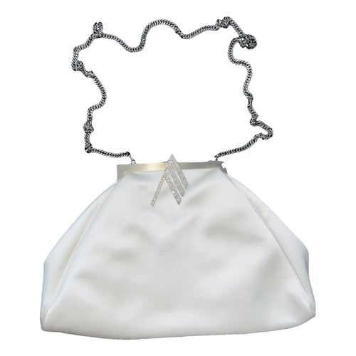 Pre-owned Attico Cloth Clutch Bag In White