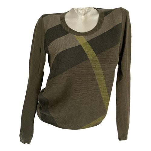Pre-owned Burberry Cashmere Jumper In Khaki