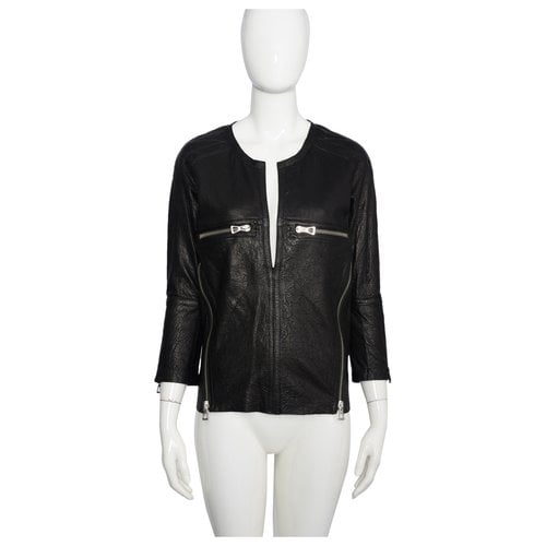 Pre-owned Isabel Marant Leather Jacket In Black