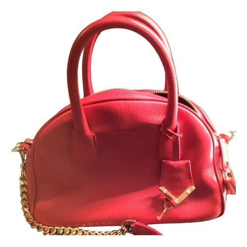 Pre-owned The Kooples Irina Leather Handbag In Red