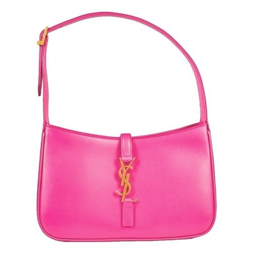 Pre-owned Saint Laurent Le 5 À 7 Leather Handbag In Pink
