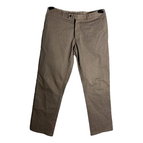 Pre-owned Fay Trousers In Brown