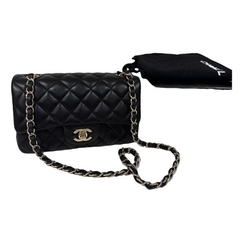 Pre-owned Chanel Timeless/classique Leather Crossbody Bag In Black