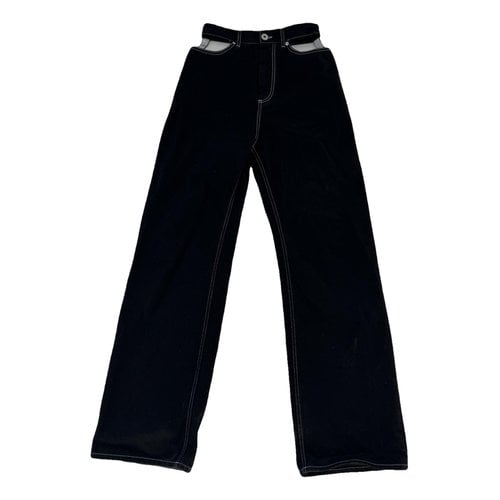 Pre-owned Maison Margiela Straight Jeans In Black
