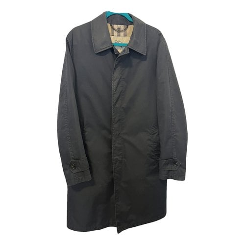 Pre-owned Burberry Trench In Blue