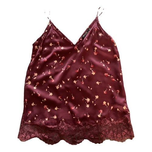 Pre-owned Massimo Dutti Camisole In Burgundy