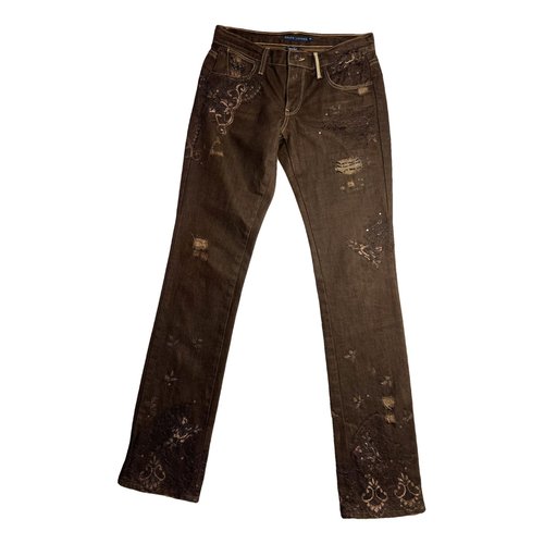 Pre-owned Ralph Lauren Bootcut Jeans In Brown