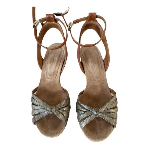 Pre-owned Isabel Marant Leather Sandal In Metallic