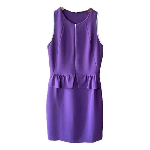 Pre-owned Sandro Mini Dress In Purple