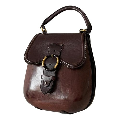 Pre-owned Alexander Mcqueen Leather Handbag In Brown