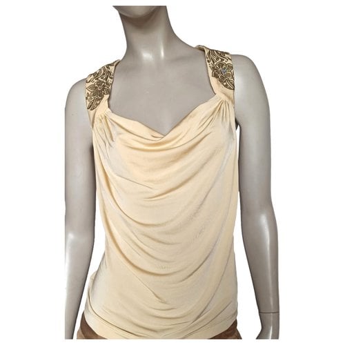 Pre-owned Just Cavalli Vest In Gold
