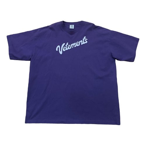 Pre-owned Vetements T-shirt In Purple