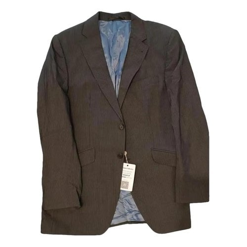 Pre-owned Balmain Wool Jacket In Grey