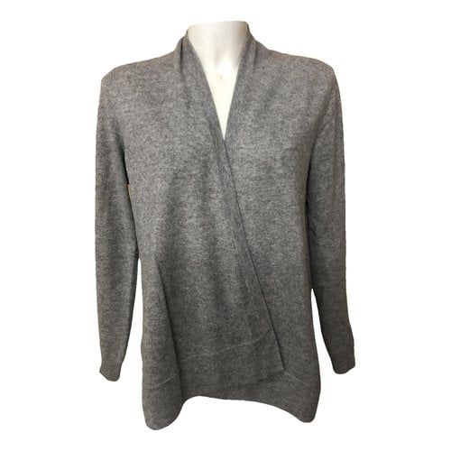 Pre-owned Repeat Cashmere Cardigan In Grey