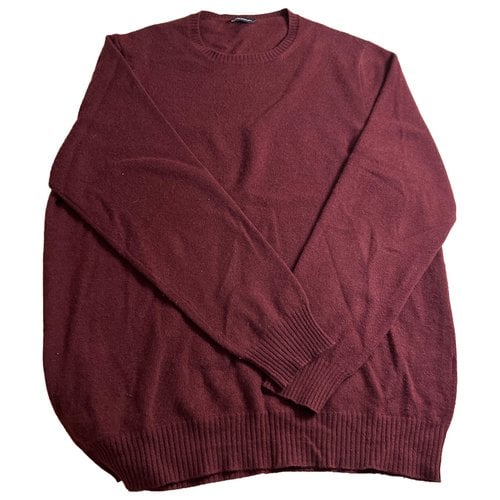 Pre-owned Drumohr Cashmere Pull In Burgundy