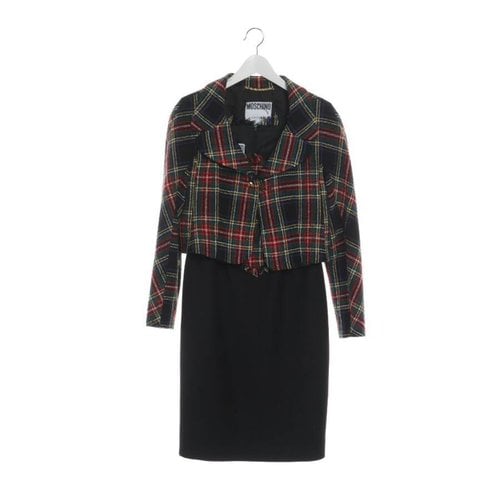 Pre-owned Moschino Wool Dress In Multicolour