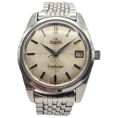 Pre-owned Omega Seamaster Watch In White