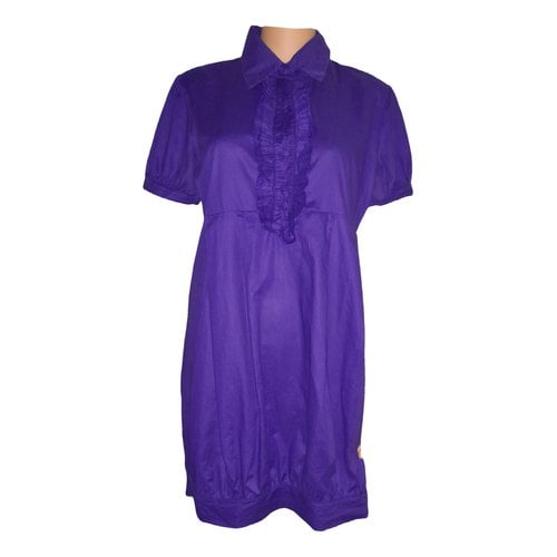 Pre-owned Maje Mini Dress In Purple