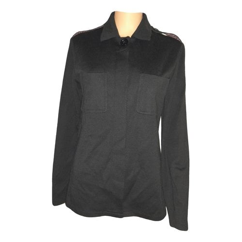 Pre-owned Claudie Pierlot Wool Short Vest In Black