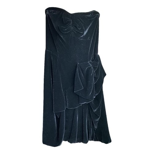 Pre-owned Marc By Marc Jacobs Velvet Mini Dress In Black