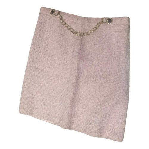 Pre-owned Milly Tweed Mini Skirt In Pink