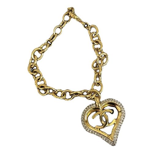 Pre-owned Chanel Cc Bracelet In Gold
