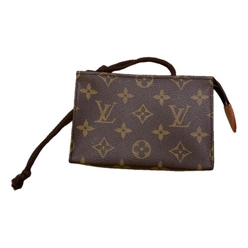 Pre-owned Louis Vuitton Cloth Purse In Brown
