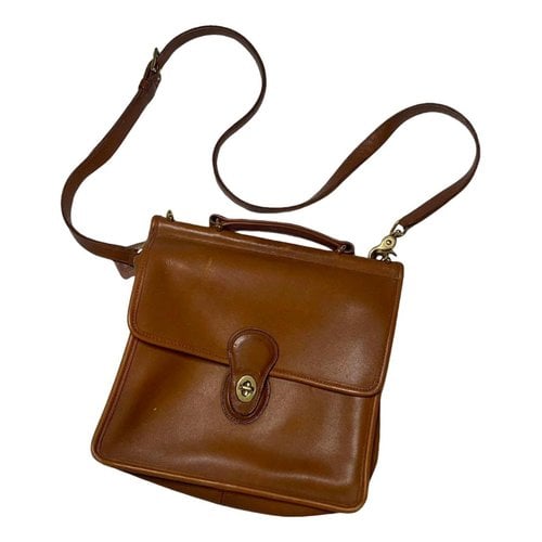 Pre-owned Coach Leather Satchel In Brown