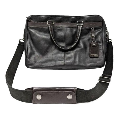 Pre-owned Tumi Leather Bag In Black