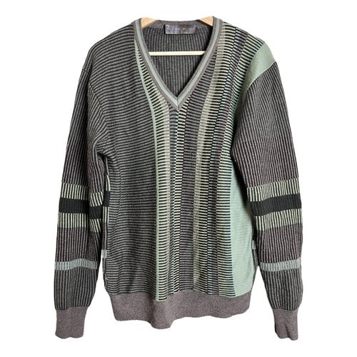 Pre-owned Etro Wool Pull In Green