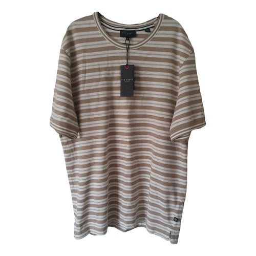 Pre-owned Ted Baker T-shirt In Beige