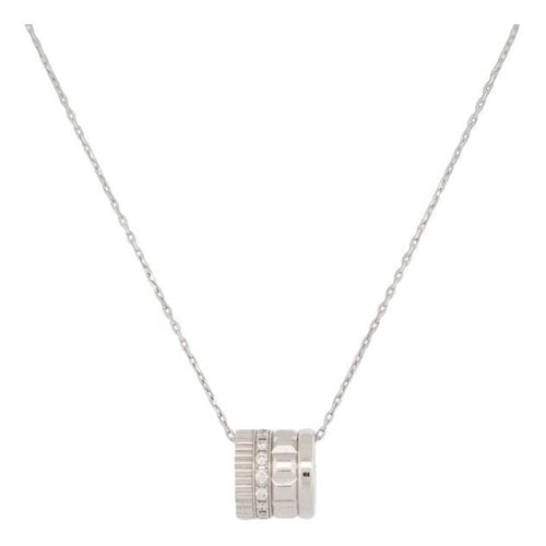 Pre-owned Boucheron White Gold Necklace In Silver