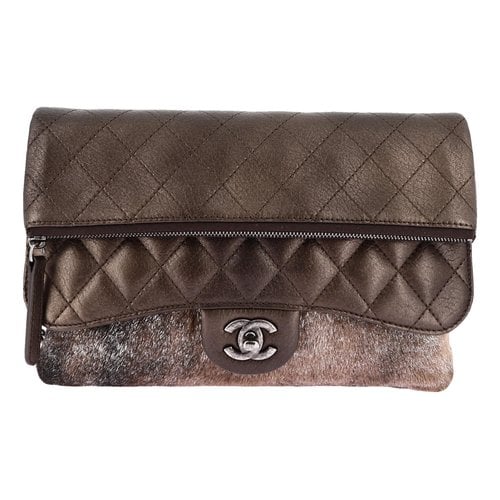 Pre-owned Chanel Leather Crossbody Bag In Brown