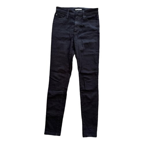 Pre-owned Alexa Chung Slim Jeans In Black
