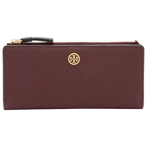 Pre-owned Tory Burch Leather Wallet In Red