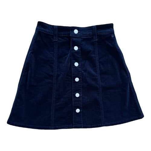Pre-owned Alexa Chung Mini Skirt In Navy