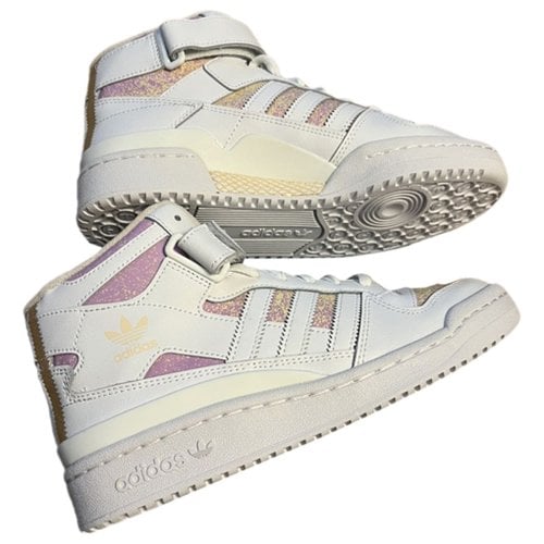Pre-owned Adidas Originals Leather Trainers In Multicolour