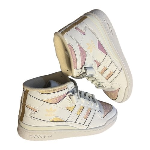 Pre-owned Adidas Originals Leather Trainers In Multicolour