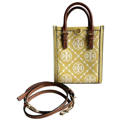 Pre-owned Tory Burch Leather Mini Bag In Yellow