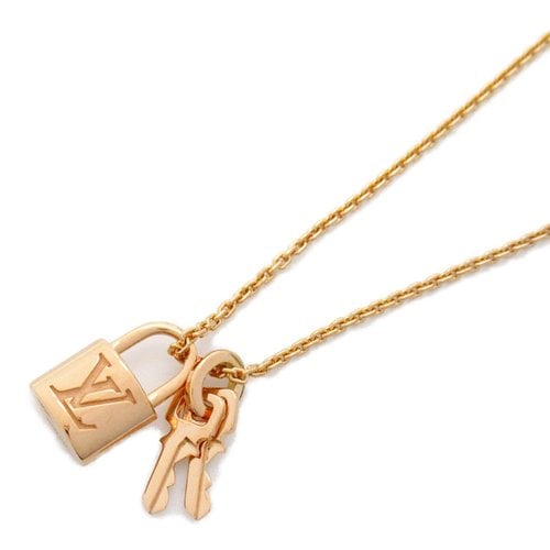 Pre-owned Louis Vuitton Pink Gold Necklace