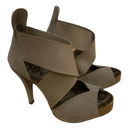 Pre-owned Pedro Garcia Sandals In Grey