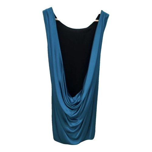 Pre-owned Pinko Mid-length Dress In Turquoise