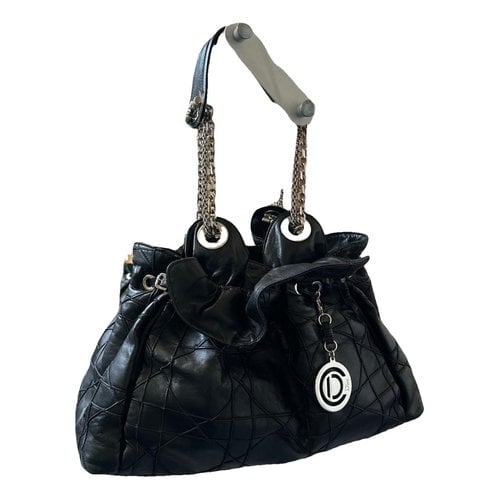 Pre-owned Dior Le Trente Leather Handbag In Black