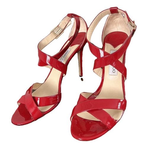Pre-owned Jimmy Choo Leather Sandal In Red